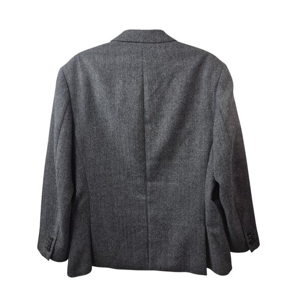 Lauren Ralph Lauren Mens Blazer Jacket Size 44 Slim Fit Wool Black Label Career - Picture 2 of 12